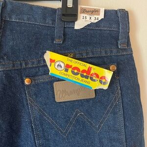 Vintage NWT Wrangler Rodeo Jeans 15 x 34